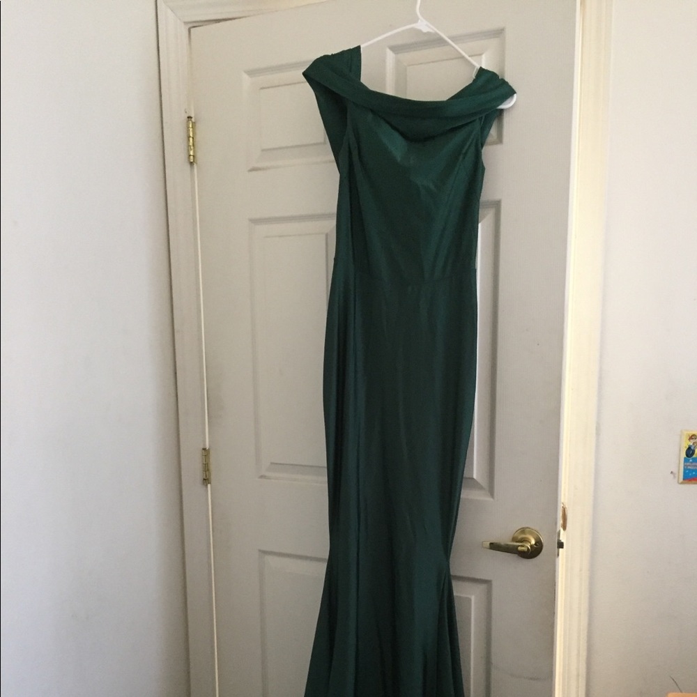 LONG OFF SHOULDER EVENING GOWN ! Still have it..
